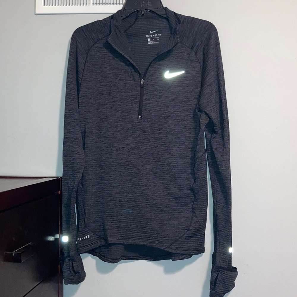 Nike Black Quarter-Zip with Pocket. Size: S